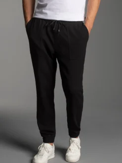 Jogginghose mit aufgesetzten Taschen Schwarz