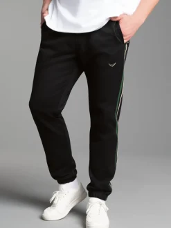 Jogginghose mit Seitenstreifen Schwarz
