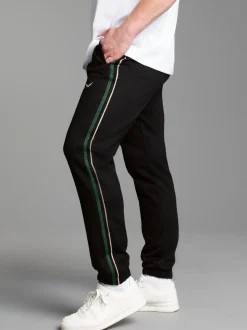 Jogginghose mit Seitenstreifen Schwarz