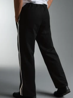 Jogginghose mit weitem Bein Schwarz