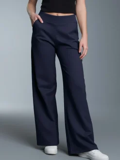 Jogginghose mit weitem Bein Navy
