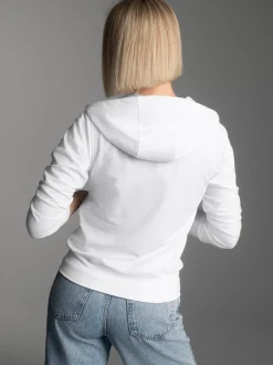 Kapuzenjacke Weiss
