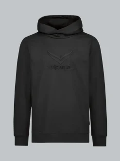 Kapuzenpullover mit großem 3D-Motiv Schwarz