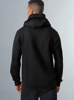 Kapuzenpullover mit großem 3D-Motiv Schwarz