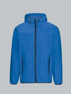 Klassische Softshell–Kapuzenjacke Electric-blue