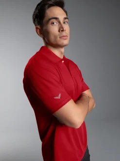 Klassisches Poloshirt COOLMAX® Kirsch