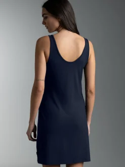 Kleid aus Viskose Navy