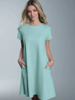 Kleid in Piqué-Qualität Gletscher
