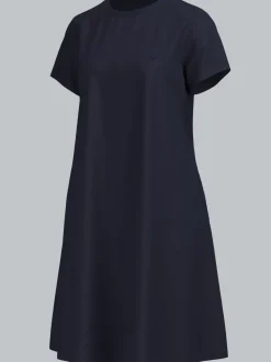 Kleid in Piqué-Qualität Navy