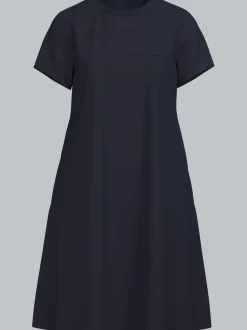 Kleid in Piqué-Qualität Navy