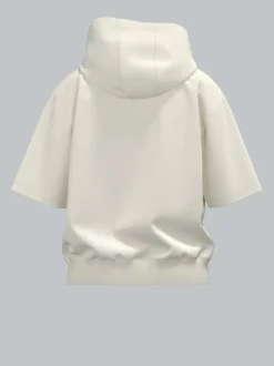 Kurzarm Hoodie Natur