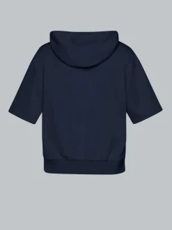 Kurzarm Hoodie Navy