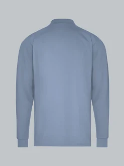 Langarm Poloshirt mit Armbündchen Horizont