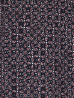 Langarm Schlafshirt mit Paisley-Muster Navy