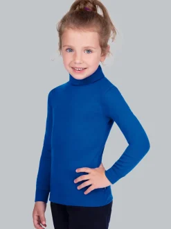 Langarm Ski/Sportrollkragenpullover Royal