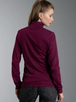 Langarm Ski/Sportrollkragenpullover Sangria