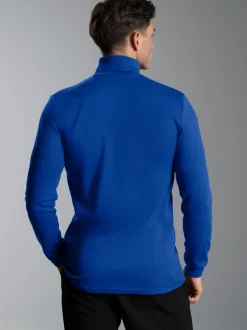Langarm Ski/Sportrollkragenpullover Royal