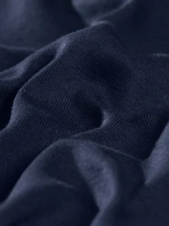 Langarm Ski/Sportrollkragenpullover Navy