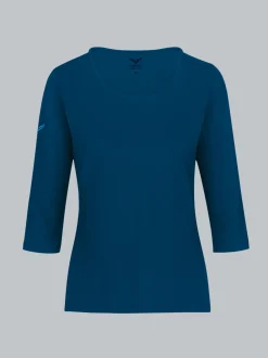 Langarmshirs aus Biobaumwolle Saphir-C2C
