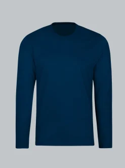 Langarmshirt aus 100% Baumwolle Night-blue
