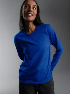 Langarmshirt aus 100% Baumwolle Royal