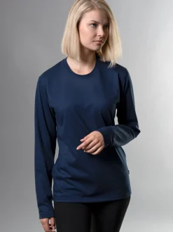 Langarmshirt aus 100% Baumwolle Night-blue