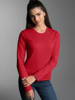 Langarmshirt Kirsch