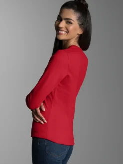 Langarmshirt Kirsch