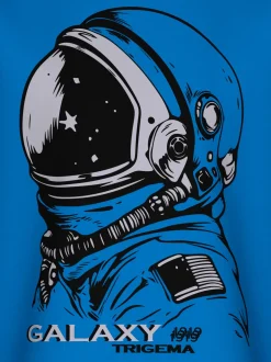 Langarmshirt mit großem Astronauten-Print Electric-blue