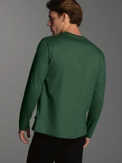 Langarmshirt mit großem Tiger-Printmotiv Efeu