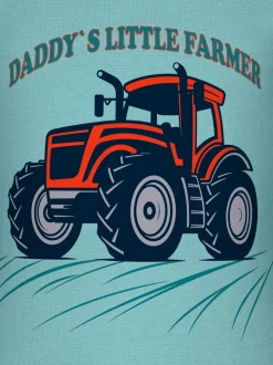 Langarmshirt mit großem Traktor-Printmotiv Gletscher
