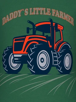 Langarmshirt mit großem Traktor-Printmotiv Efeu