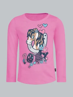 Langarmshirt mit süßem Pony-Print Candy