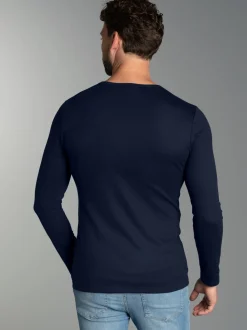 Langarmshirt Navy