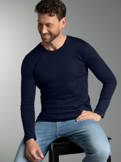 Langarmshirt Navy