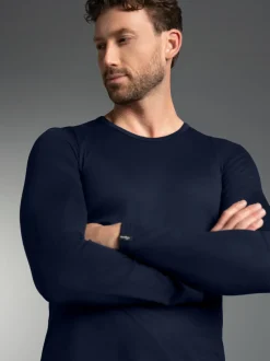 Langarmshirt Navy