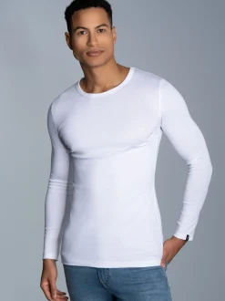 Langarmshirt Weiss