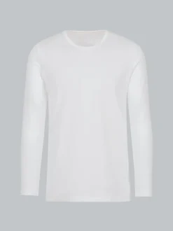 Langarmshirt Weiss