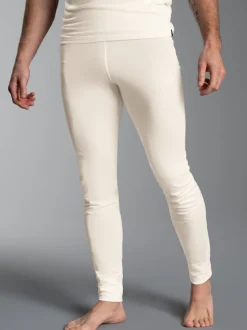 Lange Ski/Sport Funktionshose aus Merinowolle Natur