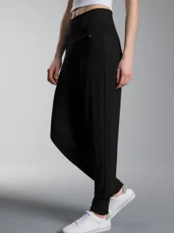 Lange Wellnesshose Schwarz