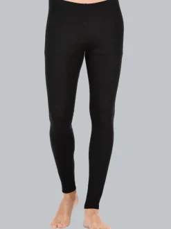 Leggings aus Baumwolle/Elastan Schwarz