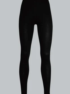 Leggings aus Baumwolle/Elastan Schwarz