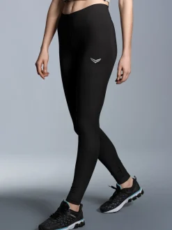 Leggings aus Polyester/Elastan Schwarz