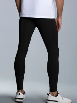 Leggings aus Polyester/Elastan Schwarz