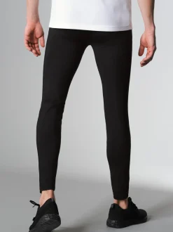 Leggings aus Polyester/Elastan Schwarz