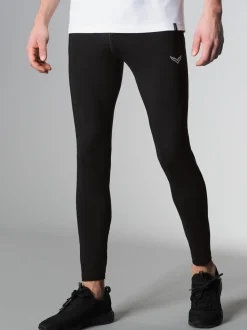 Leggings aus Polyester/Elastan Schwarz