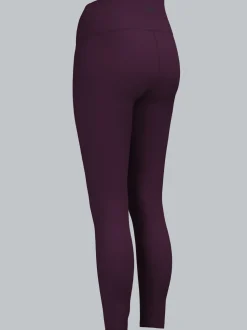 Leggings mit reflektierendem Schwinge Aubergine