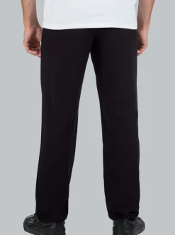 Leichte Fleece-Freizeithose Schwarz