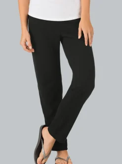 Leichte Fleece-Freizeithose Schwarz