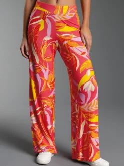 Leichte Hose mit Allover-Muster 